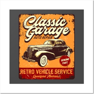 Classic Garage Posters and Art